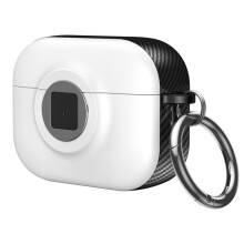 Kamera alakú ütésálló tok AirPods Pro3-hoz – Teljes lefedettséget biztosító TPUPC, karcálló és vezeték nélküli töltéssel