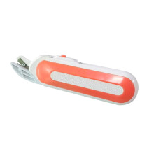 (Oranje) Draadloze elektrische schaar met ergonomische handgreep, lichtgewicht, geschikt voor naaien, naaien, knippen van stof, tapijt, plastic en