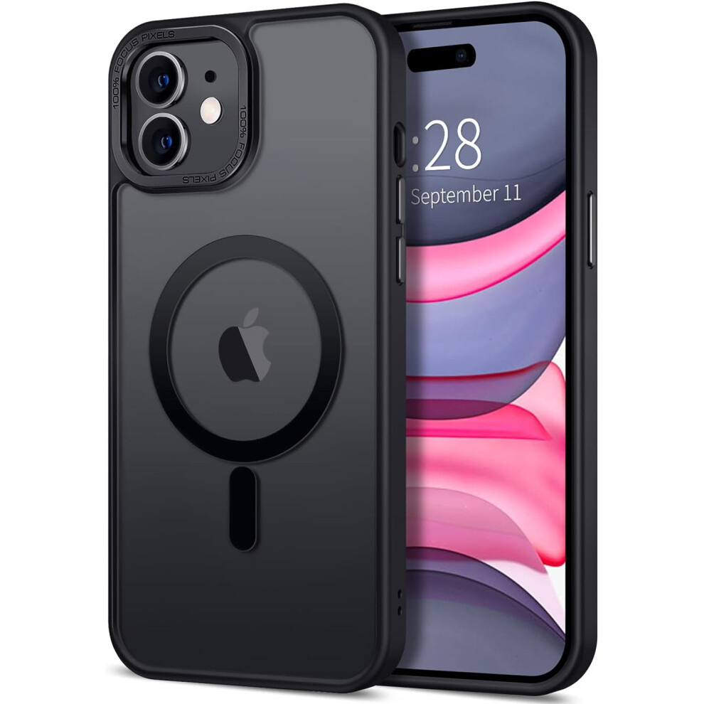 Magnetic Translucent Matte Iphone 17 Case (6.3") – Magsafe Compatible, Slim Shockproof Bumper, Frosted Orange 9425574936127