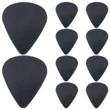 10-Pack Black Guitar Picks for Live Performance, and Clear Sound, Suitable for Beginners to