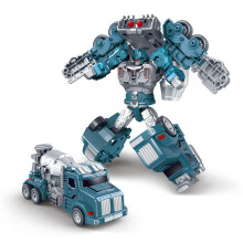 Transformujący samochód-zabawka, ciężarówka, robot-pojazd mecha, niebieski