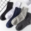 3 Pair Unisex Cotton Socks Wide Thin Not Binding Top Breathable Extra Loose Solid Short Ankle Socks 8