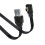 Καλώδιο USB σε Mini USB 90 μοιρών από σιλικόνη, επίπεδο καλώδιο, υποστηρίζει γρήγορη 4