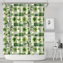 Shower Curtain 84x72in Waterproof Polyester with 12 Hooks