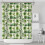 Shower Curtain 84x72in Waterproof Polyester with 12 Hooks 1