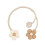 Boho flower curtain tiebacks braided twist rope2pcs 1