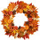 Farmhouse Fall Wreath, Paper-Wrapped Iron, 24" 1