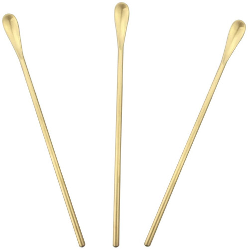 Silbermatte Edelstahl-Rührlöffel, 3-teilig