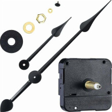 High torque long shaft clock movement clock motor with 7 inch spade hands,