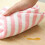 Torchon de cuisine rayé à rayures, absorbant et résistant, avec ourlet replié, rose 5