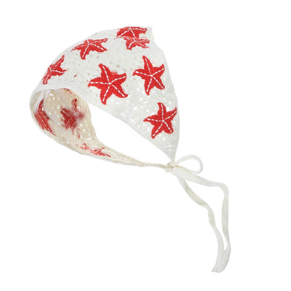 Unisex Handwoven Crochet Floral Headband Â 1 Pc