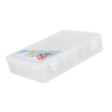 Caja de almacenamiento de PP transparente con 42 compartimentos