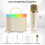 JYX Mini Karaoke Bluetooth Speaker with Microphone Set D17 7