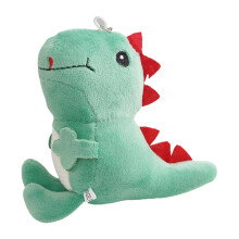 Plyšové zvieratká s tučným dinosaurom, kawaii plyšová hračka pre deti – mäkká mini kľúčenka s dinosaurom, vianočný darček –