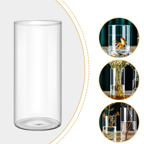 Klar cylindervase i glas 10-20 cm 1