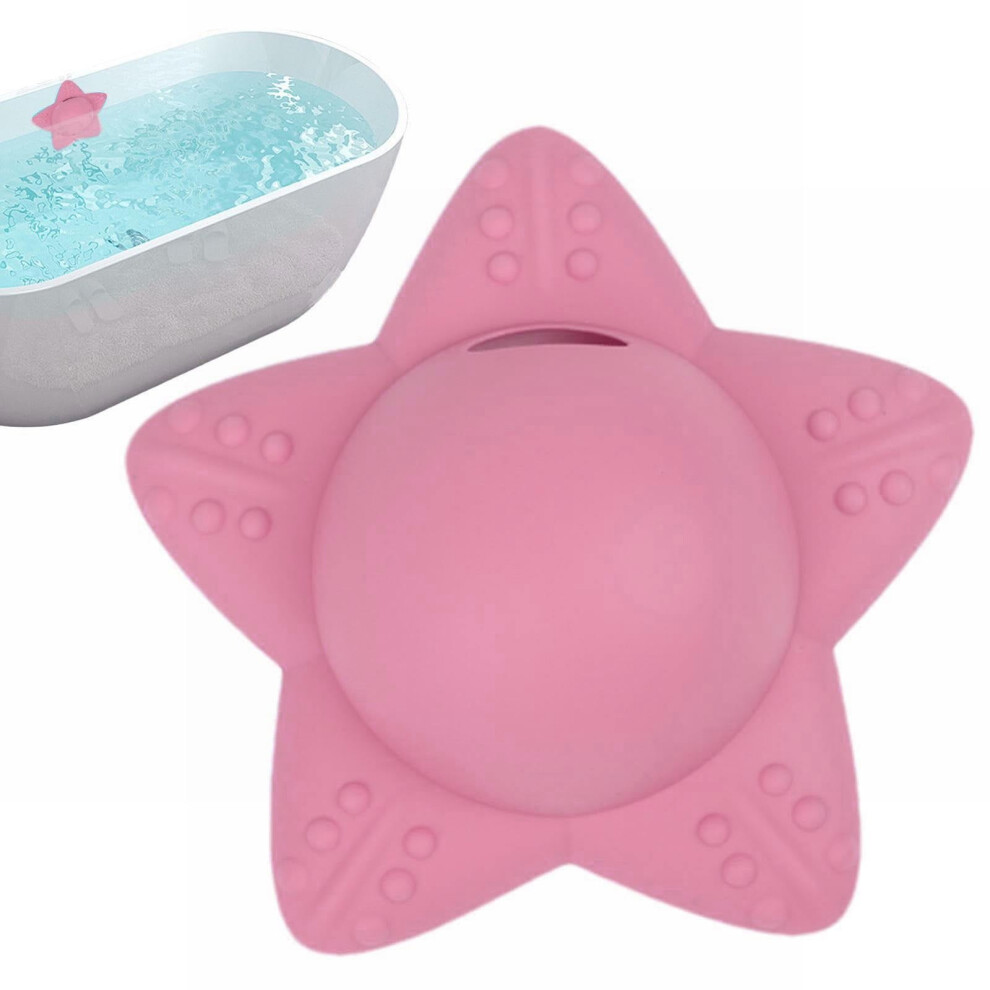 Star-Shaped Silicone Bathtub Drain Cover With Suction Cup Seal, Leak-Proof Overflow StopperâCompatible With Standard Bathtubs And Soaking Tubs 9083649121788