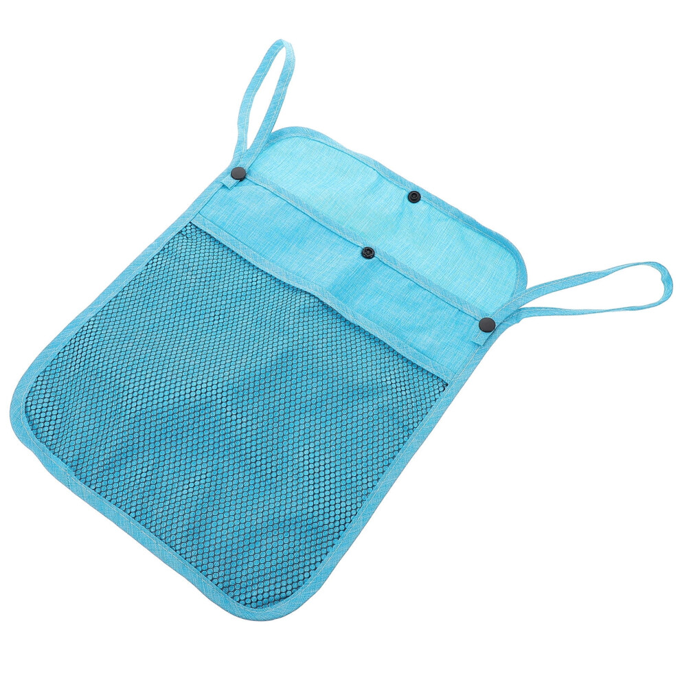 Mesh Stroller Storage Bag Sky- Linen Hanger Stacker For Outings 1Pack Blue
