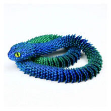 1pc 60cm 3D Printed Snake Movable Joint Simulation Snake Action Figures Home Office Desktop Ornament Birthday Gifts