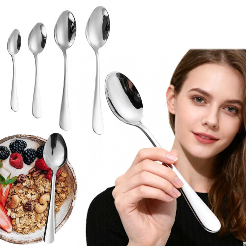 Stainless Steel Dinner Spoons 7.1 in 36-Piece Set