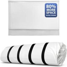 Vysoko odolné vákuové vrecko na matrac z pamäťovej peny s popruhmi a dvojitým zipsom – Queen/Full/Full-XL, kompatibilné so štandardnými