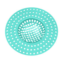 Kitchen Sink Drain Strainer, Stainless Steel and Black Mesh Sink Strainer for Kitchen with Large Wide Rim, Sink Filter Strainer