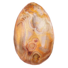 Œuf en pierre polie pour Pâques – Pierre anti-stress lisse, sphère d'énergie positive, décoration et collection Feng Shui pour bureau