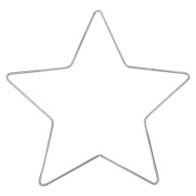 Eiserner Sternenkranzrahmen, Pentagrammform, 12 cm