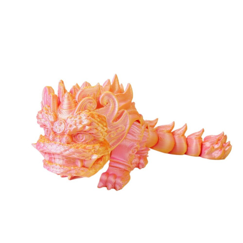 Lion Dragon Egg Figurine 3D Printed 15cm 1pc