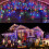 400 wasserdichte LED-Lichterkette, 9,75 m lang, mit 75 Abhängern 1