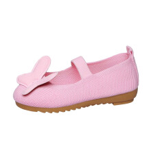 Baskets pour filles, roses, taille 37 – Chaussures décontractées légères et confortables en maille respirante avec nœud, idéales pour les
