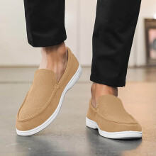 Herenschoenen, suède loafers, klassieke platte, casual, comfortabele, lichtgewicht loafers voor heren, geschikt om mee te rijden, schoenen voor