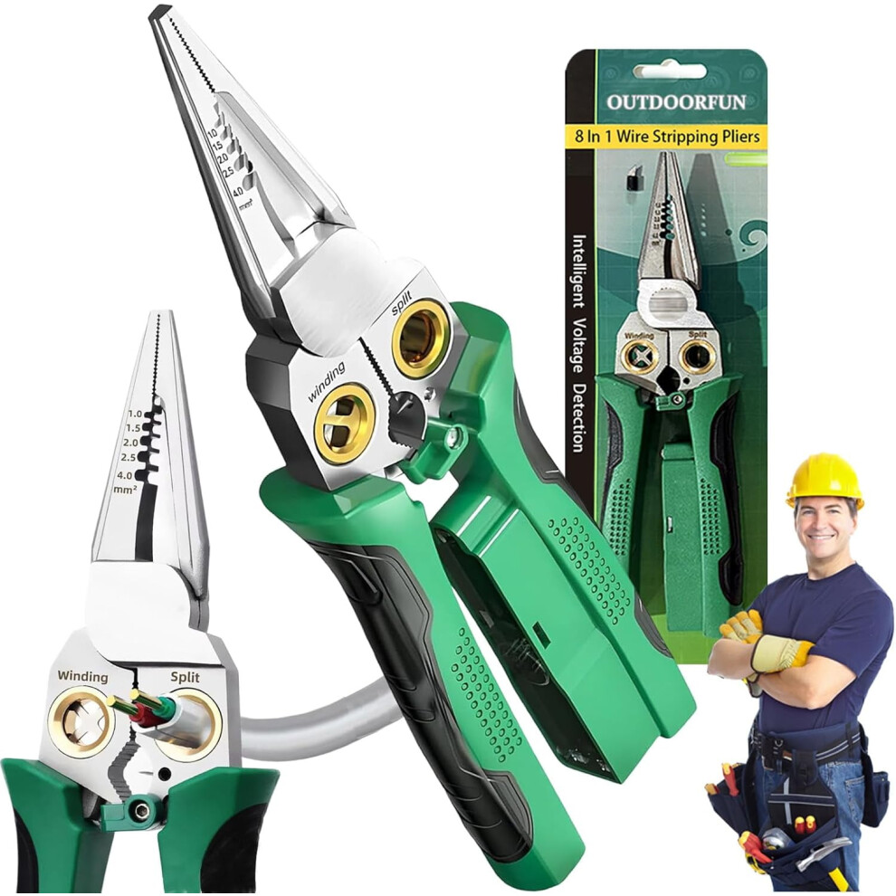 Voltmaster Wire Stripper Pliers 8-In-1 Heavy Duty 971050564821