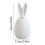 Keramisch wit paashaasje ornament 15 cm 2