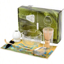 Service à matcha 7 pièces avec bol en verre