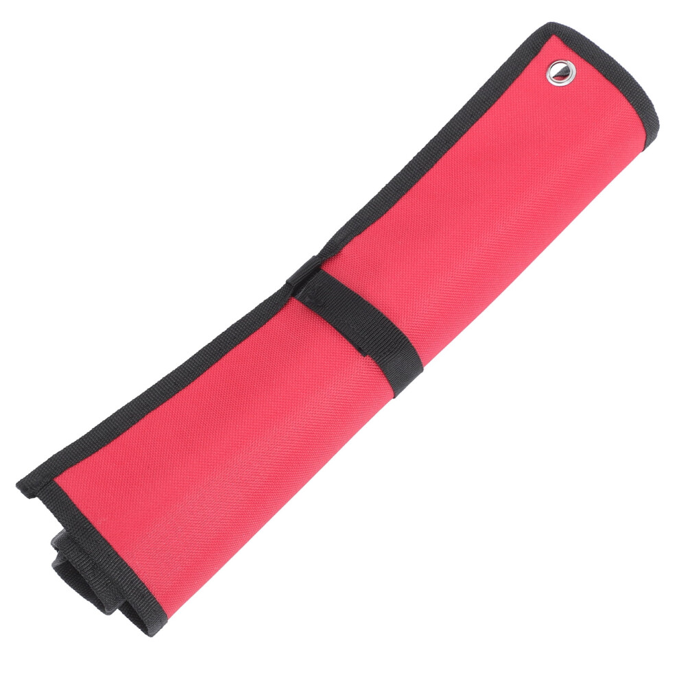Red Oxford Cloth Tool Pouch With Large Capacity And Easy Access For Storage And Organization 9426043407728