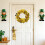St. Patricks dag kløverbåndkrans gul 25 cm 4