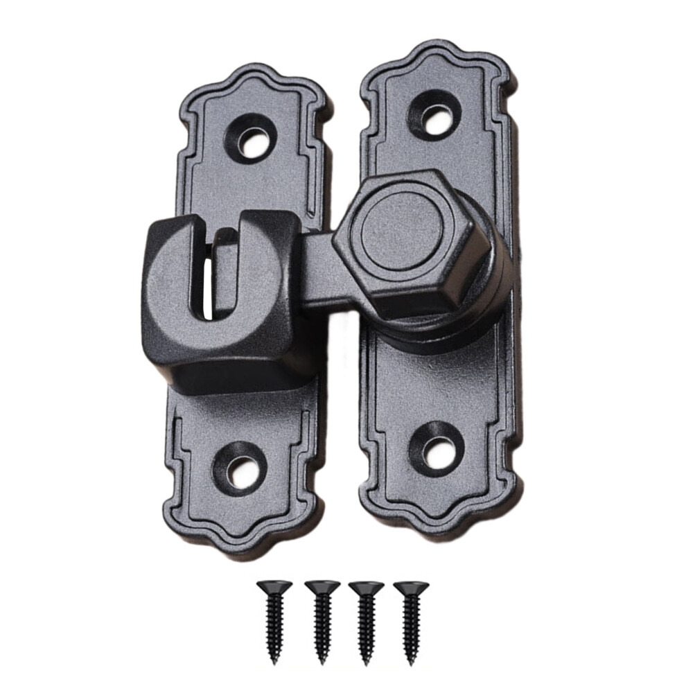Multipurpose Sliding Swing Bolt Lock Compact Not Pry Security Latches Quick Fixing For Door Gate & Storage Cabinets 9426043407650