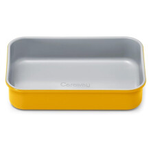 Nonstick 9"x6.5" Small Rectangular Baking Pan – Aluminized Steel, Ceramic-Coated, Non-Toxic – for Casseroles, Lasagna – Marigold