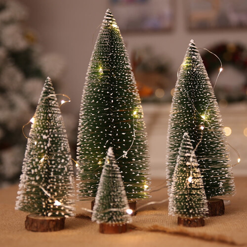 Mini Evergreen Artificial Christmas Tree Desk Decor 1
