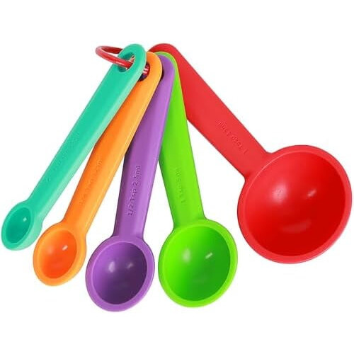 Ensemble de 5 cuillères doseuses en silicone