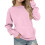 Sweat à capuche oversize pour filles, style décontracté, épaules tombantes. 1