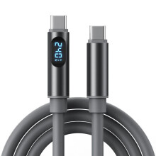Cábla Muirir USB-C go USB-C 240W PD3.1 le Taispeántas LED