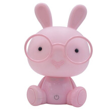 Veilleuse LED USB lapin avec lunettes, 1 pièce
