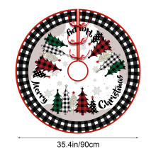 Jupe de sapin de Noël en polyester 140 x 100 cm