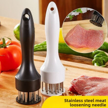 Stainless Steel Meat Tenderizer Needle with Sharp Tip, Auto-Rebound & Non-Slip Handle – Compatible with Sharp Needle Tip