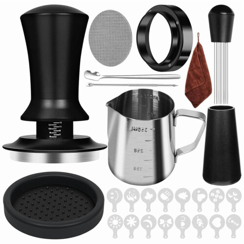 Ensemble de 10 accessoires pour machine à expresso – Acier inoxydable, 51 mm