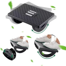 Reposapiés ergonómico mecedor negro de gran tamaño