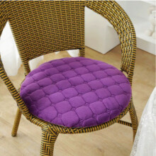 Cuscino rotondo antiscivolo per sedile, viola, 35 cm (13,8 pollici)