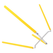 Stainless Steel Cooling Rack for Chiffon Cake with Stable Four- Base, Yellow