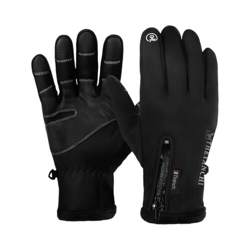 Cold Weather Gloves Waterproof Insulated Black 1